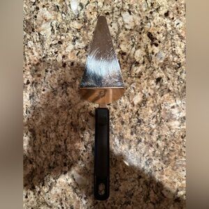 Vintage Ekco Stainless Steel Cake Server with Black Handle